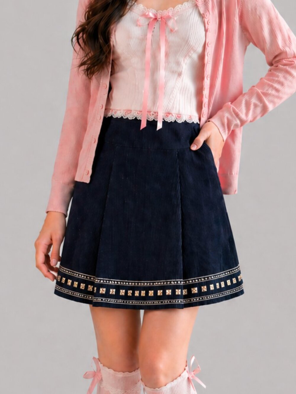 American Eagle Corduroy Mini Skirt